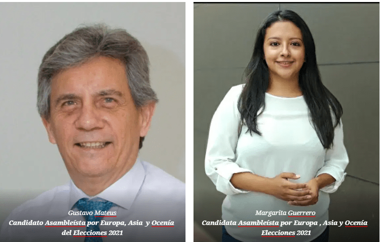 Ecuador elecciones 2021: Gustavo Mateus y Margarita Guerrero, candidatos asambleistas por el&nbsp;exterior