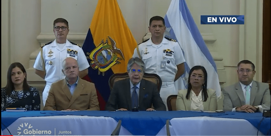 Ecuador.- Declaraciones del Presidente Guillermo Lasso ‘Conformado un Acuerdo Nacional por la Crisis Penitenciaria’