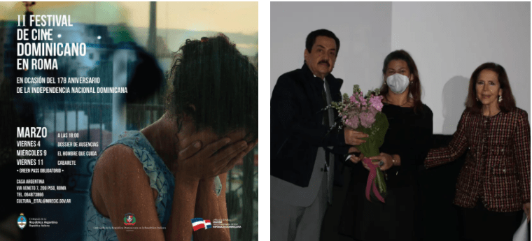 Inaguración del Segundo Festival de Cine Dominicano en Roma, con la película ‘Dossier de Ausencias’