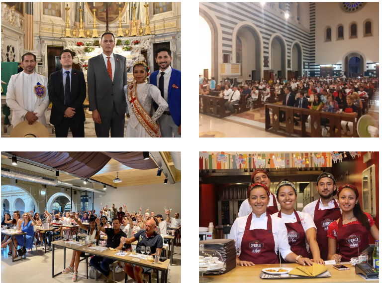 La Comunidad Peruana radicada en el territorio genovés, celebró y conmemoró los 201 años de Independencia del&nbsp;Perú