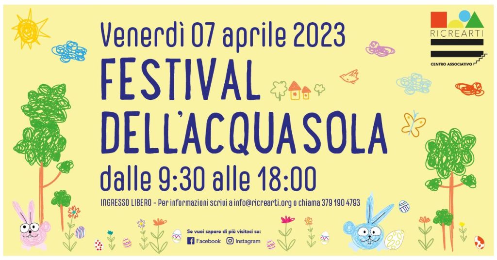 Venerdí dalle ORE 09:30 alle 18:00, Festival dell’Acquasola