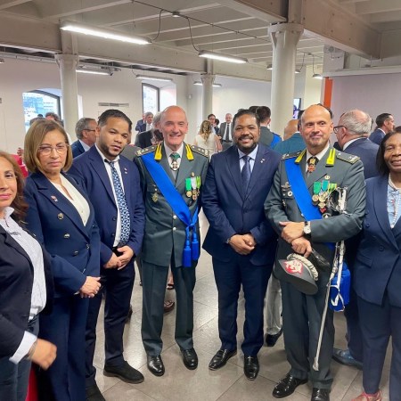 Guardia di finanza cumple 250 años de Fundación, Hospite de Honor el Cónsul Nelsón Carela Luna