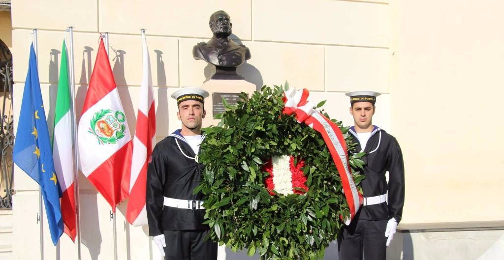 Martedi 22 Ottobre.- Ceremonia commemorativa per il 203° anniversario della Marina Militare Peruviana e del 145° anniversario della battaglia navale di&nbsp;Angamos.