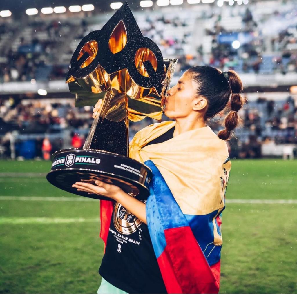 Antonela Romoleroux: Ecuatoriana marca un Gol Legendario que Enamora a la Queens League y al&nbsp;Mundo