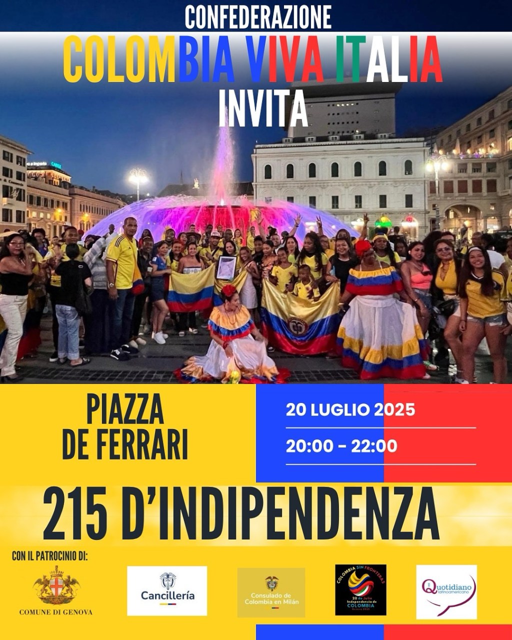 Celebrazione dei 215 anni dell’indipendenza della Repubblica di&nbsp;Colombia