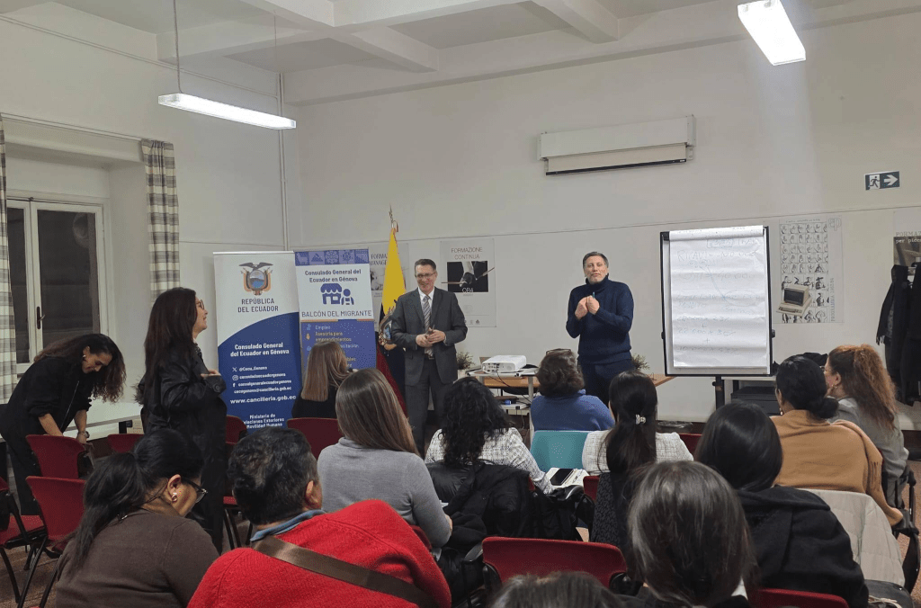 El Consulado del Ecuador en Génova desarrolla con éxito su Segundo Taller de Emprendimiento 2026